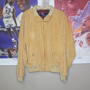 Vintage Polo by Ralph Lauren Beige Corduroy Bomber Jacket.
